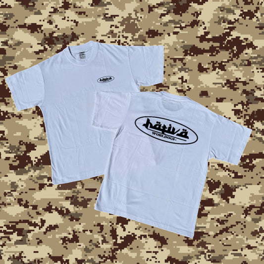 ARABIC LOGO Tee - WHITE